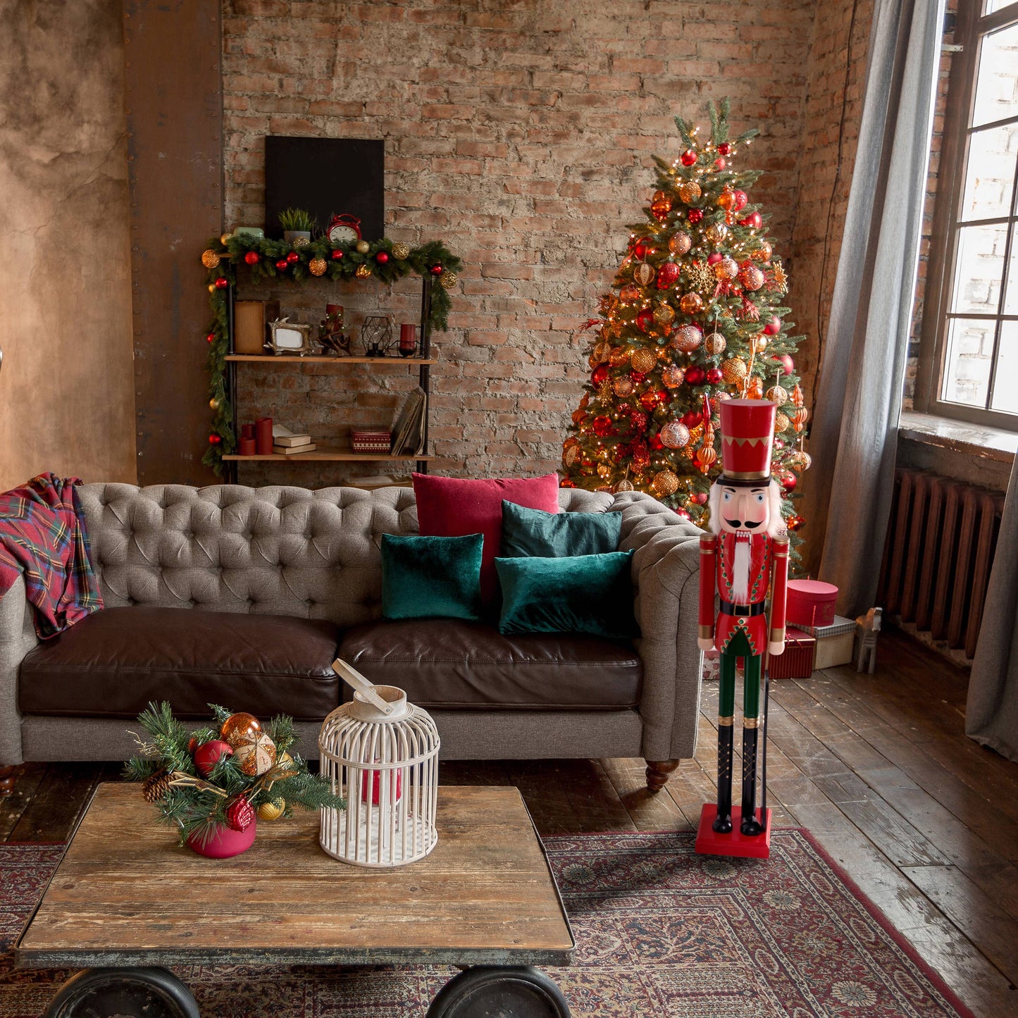 Giant Christmas Nutcracker Soldier Decoration - 120cm