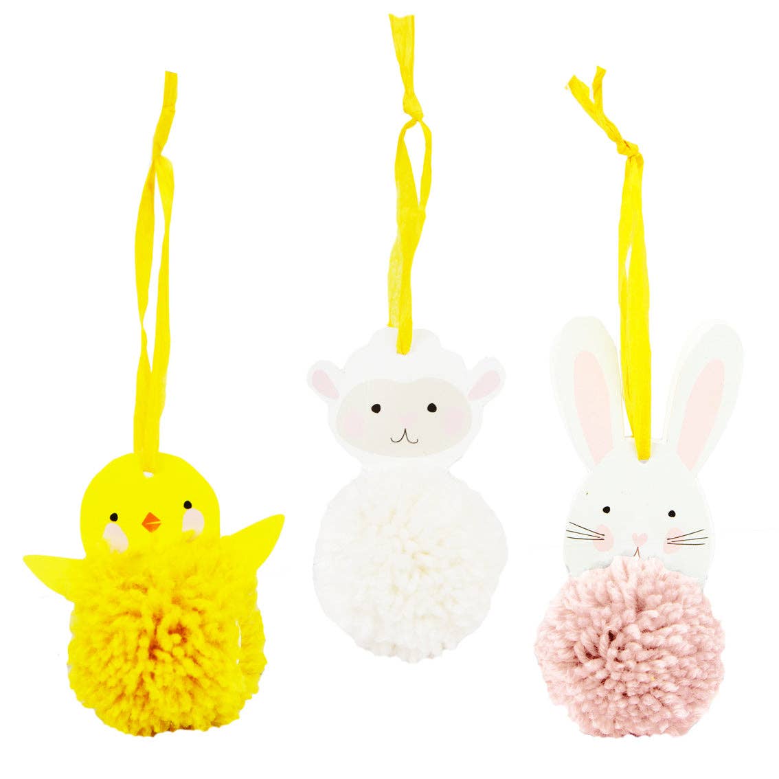 DIY Pom Pom Easter Decorations | 6 Pack | Easter Decor |