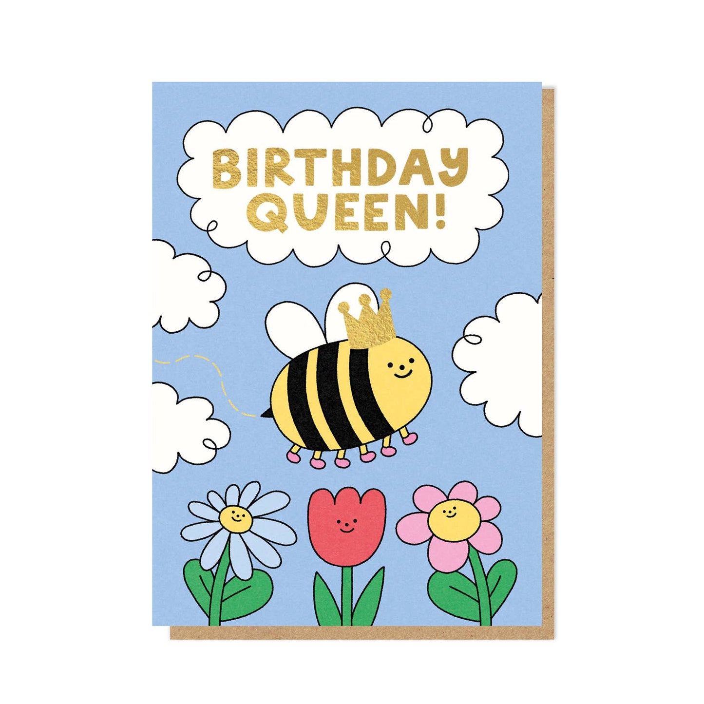 Queen Bee Card | Birthday Card | Luxury Foil Card: Celo Bags