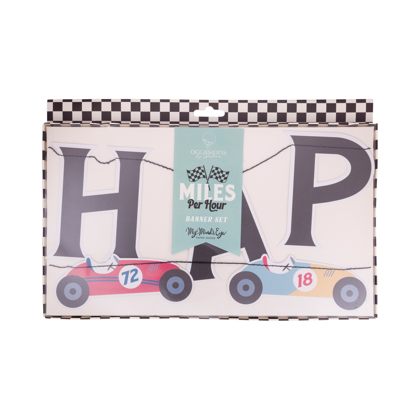 Miles per Hour Happy Birthday Banner