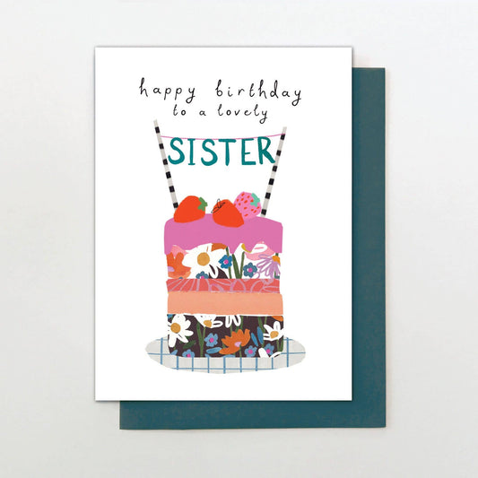 Happy Birthday to a Lovely Sister Card