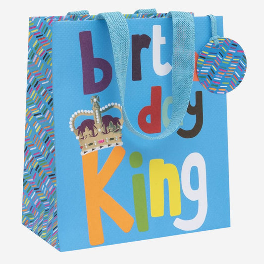 Birthday King Medium Gift Bag by Paper Salad