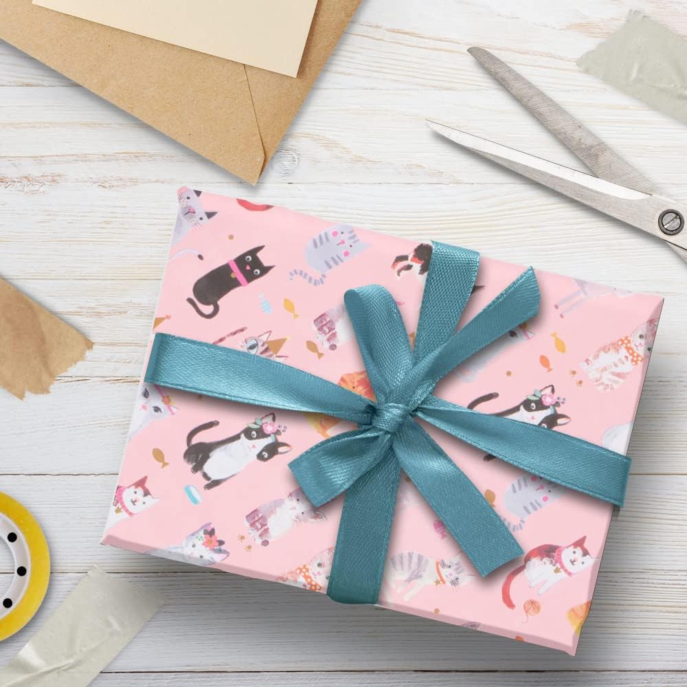 Party Cat Wrapping Paper Roll 4m – The Balloon Works