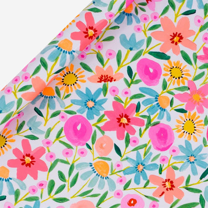 Blazing Blooms Wrapping Paper Roll by Paper Salad