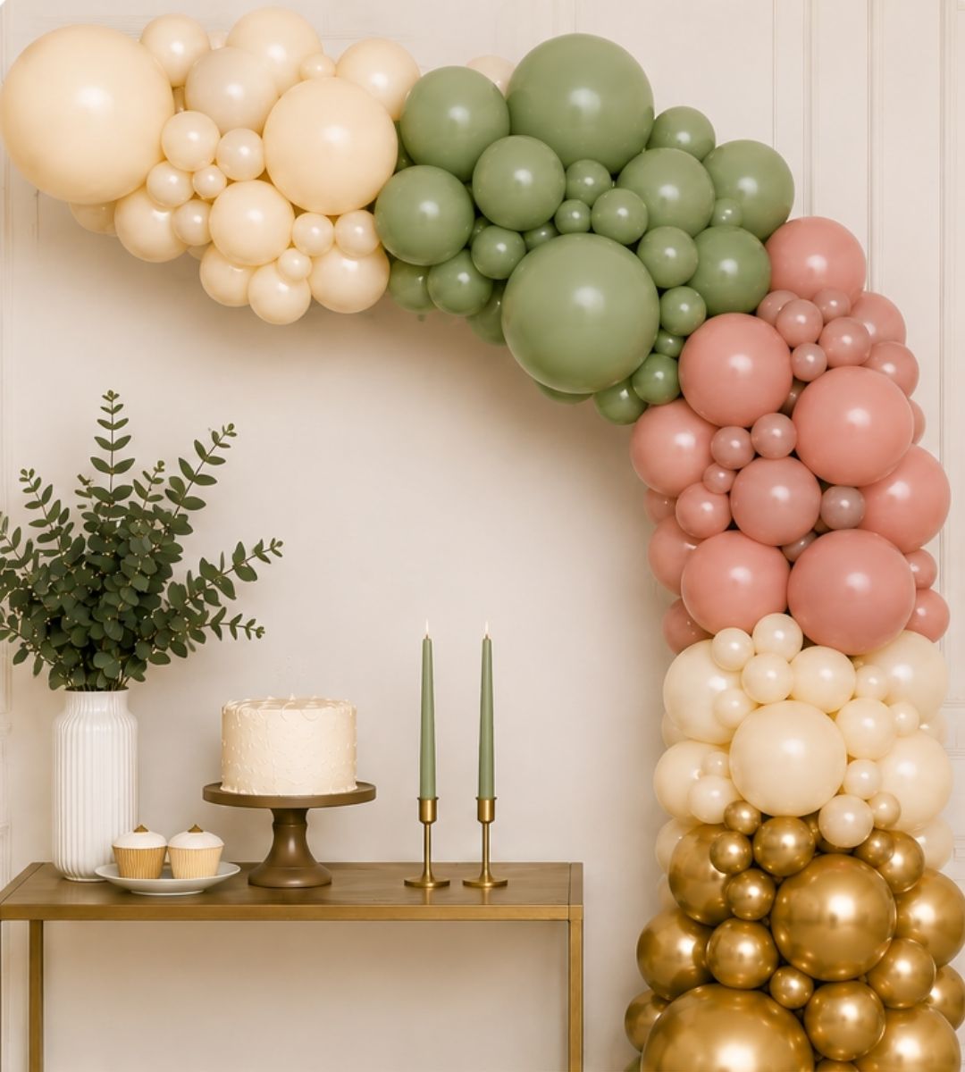 Customisable Organic Balloon Garland – Inflated