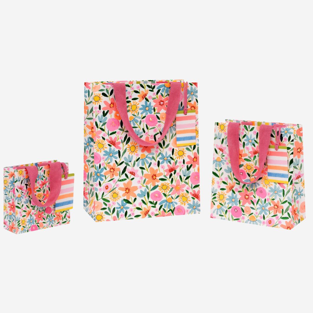 Blazing Blooms Medium Gift Bag by Paper Salad