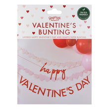 Red and Pink Happy Valentines Bunting