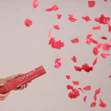Red Rose Petal Confetti Cannon