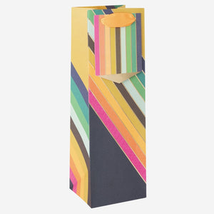 Stripes Bottle Gift Bag