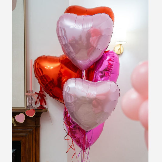 Bouquet of 22" Heart Balloons