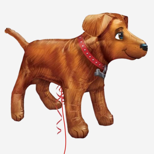 Golden Dog Ultrashape Inflated Balloon