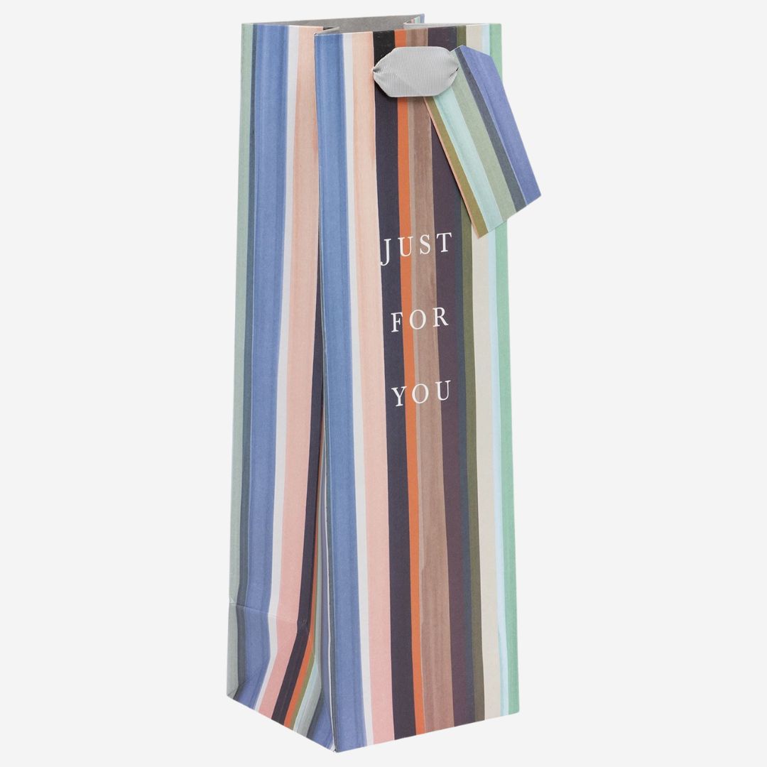 Brush Strokes Bottle Gift Bag by Stephanie Dyment