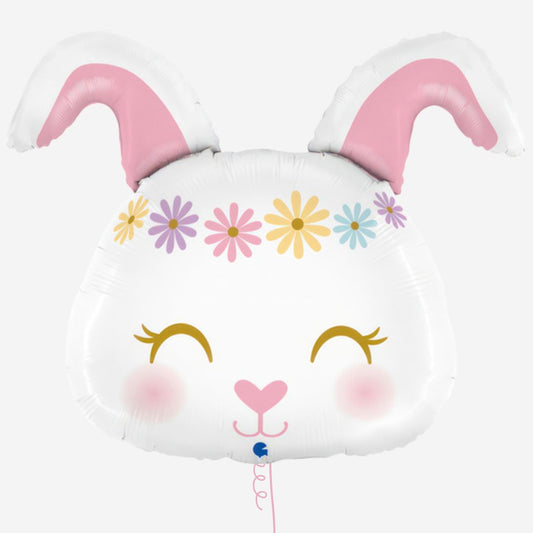 Hippie Bunny Inflated Foil Balloon