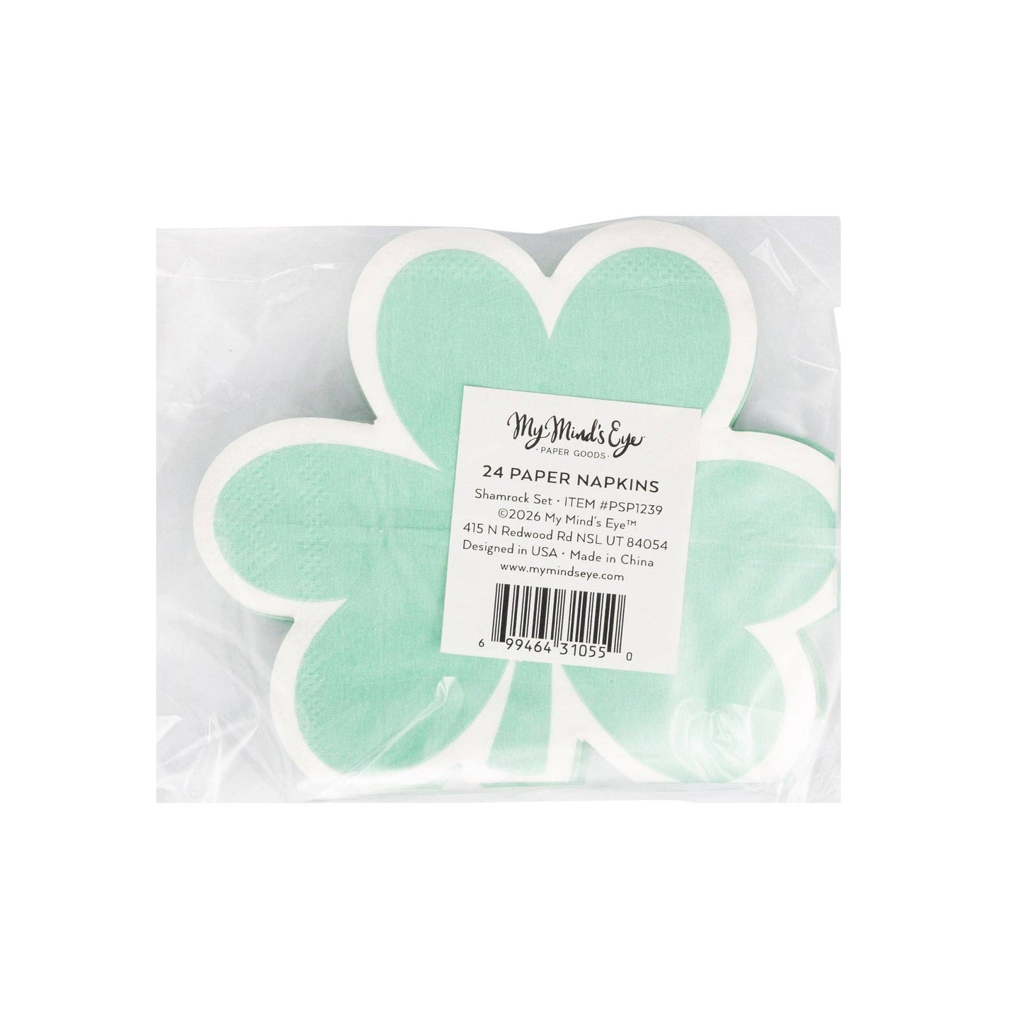 Pastel Shamrock Cocktail Napkin