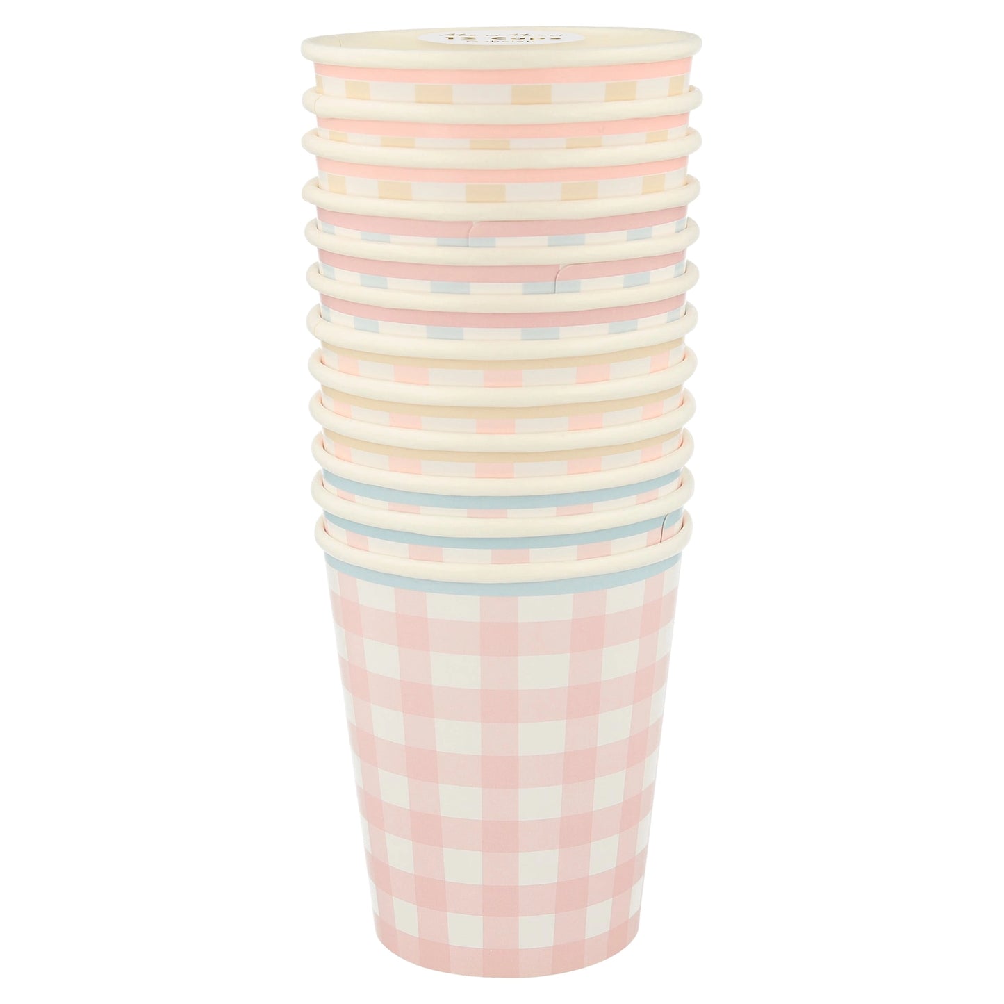 Gingham Cups by Meri Meri