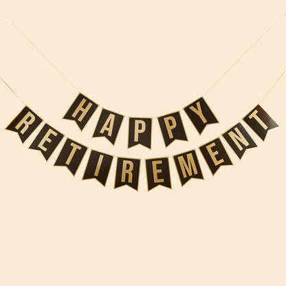 Happy Retirement Banner x2 2m