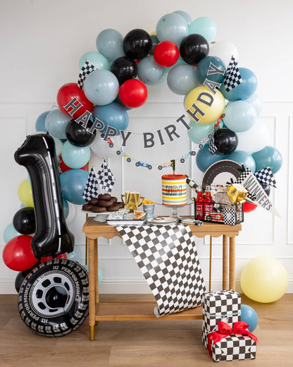 Miles per Hour Happy Birthday Banner