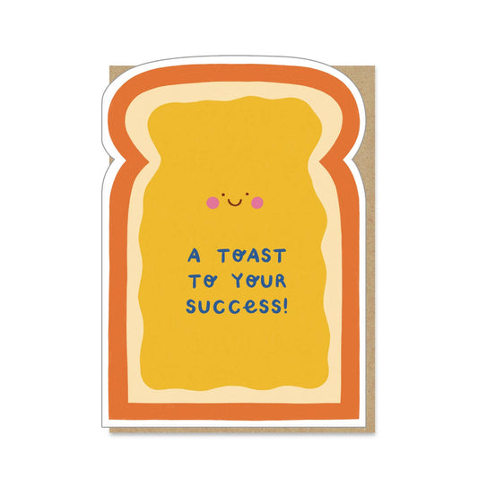 Toast Congratulations Card | Die-cut  Card: Celo bags