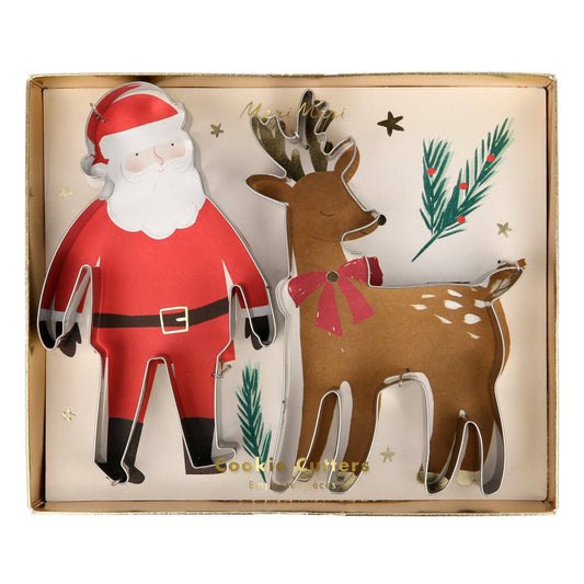 Santa & Reindeer Christmas Cookie Cutters by Meri Meri