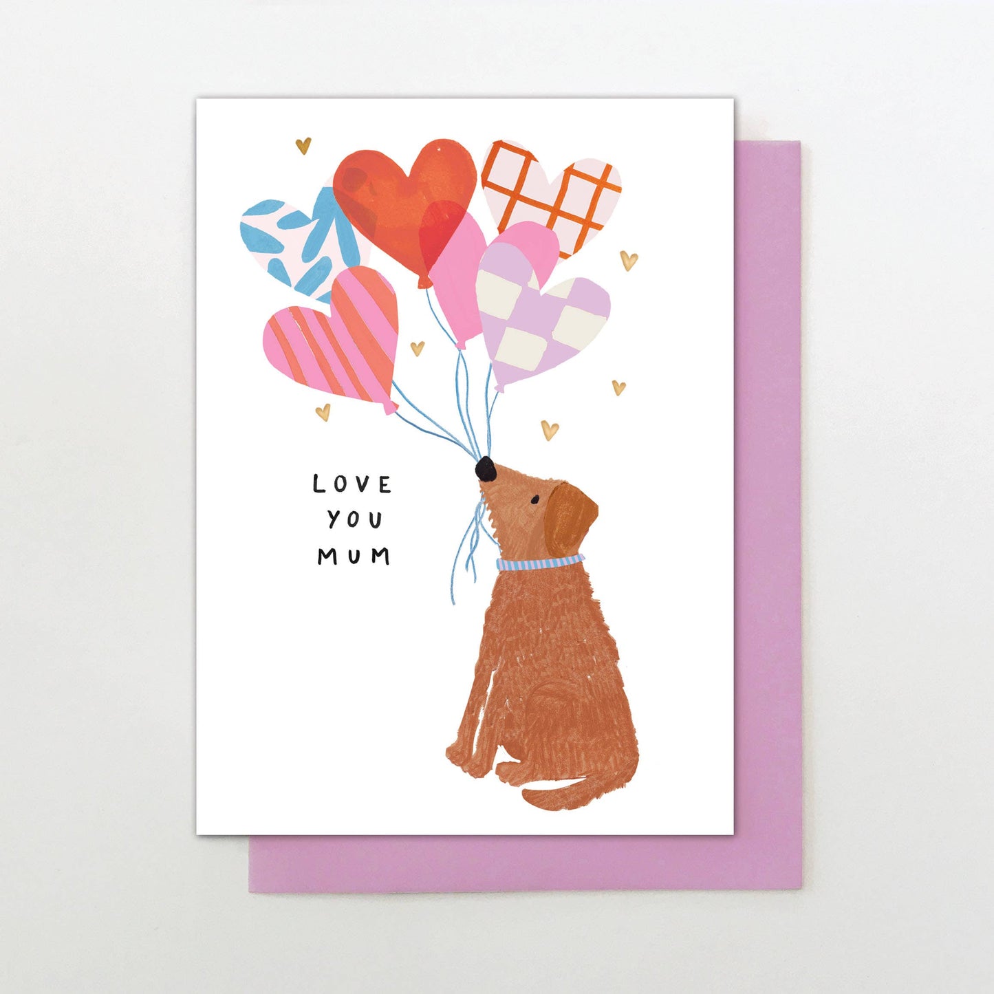 Love You Mum Dog Card