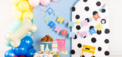 Dog Happy Birthday Banner