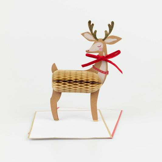 Stand-Up Reindeer Card by Meri Meri