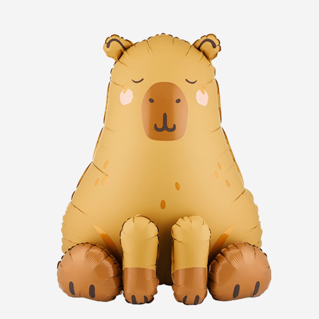 Capybara Standing Inflated Foil Balloon