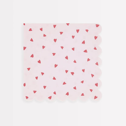 Heart Pattern Large Napkins by Meri Meri