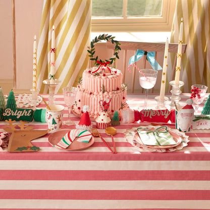Stripy Candy Cane Napkins by Meri Meri