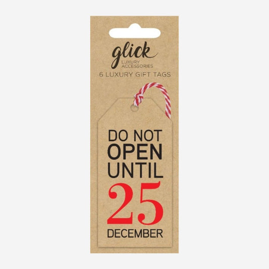 Do Not Open Christmas Gift Tag