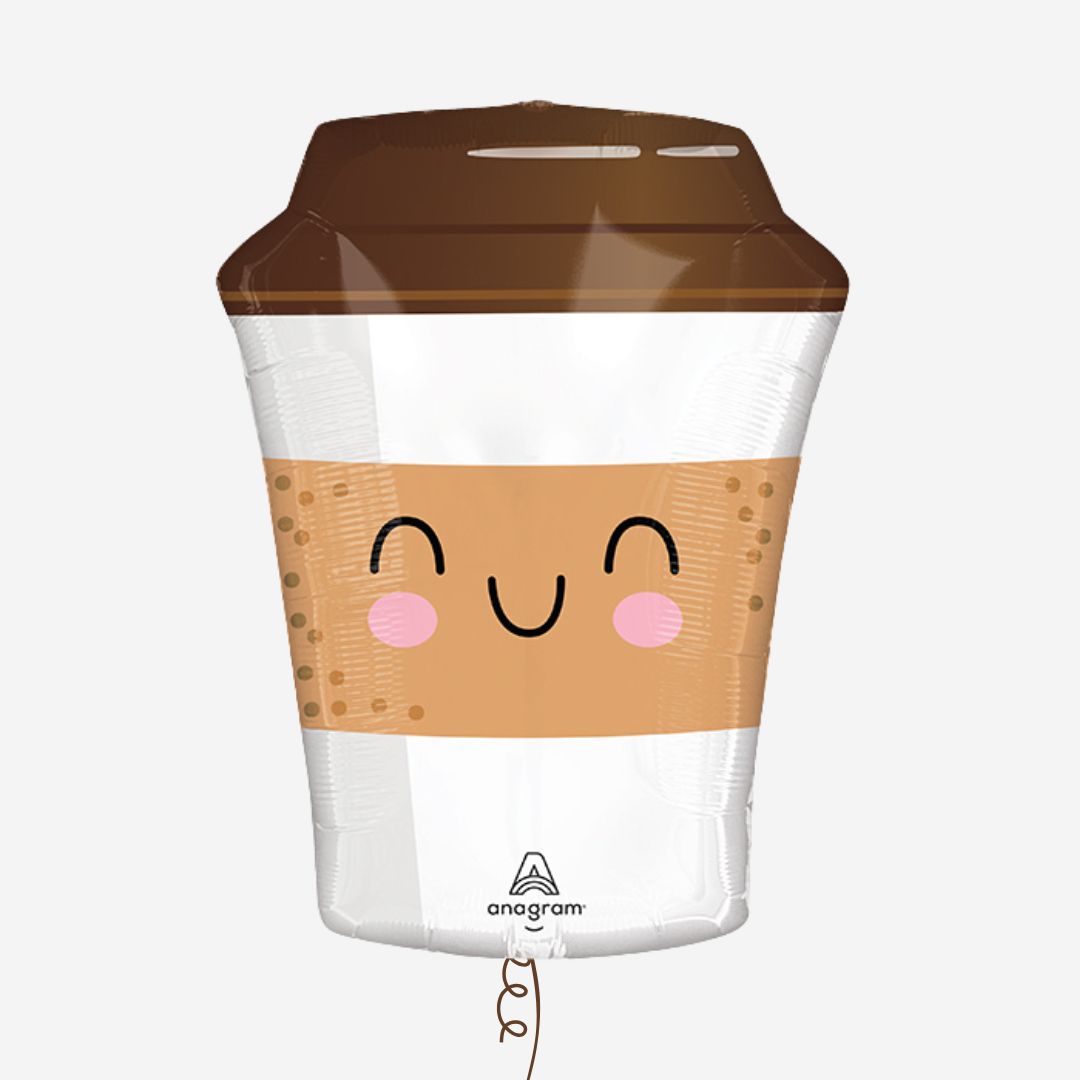Coffee Cup Supershape Inflated Balloon