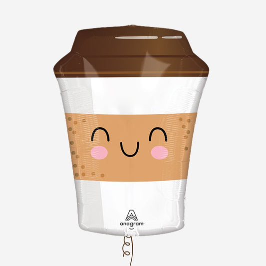Coffee Cup Supershape Inflated Balloon