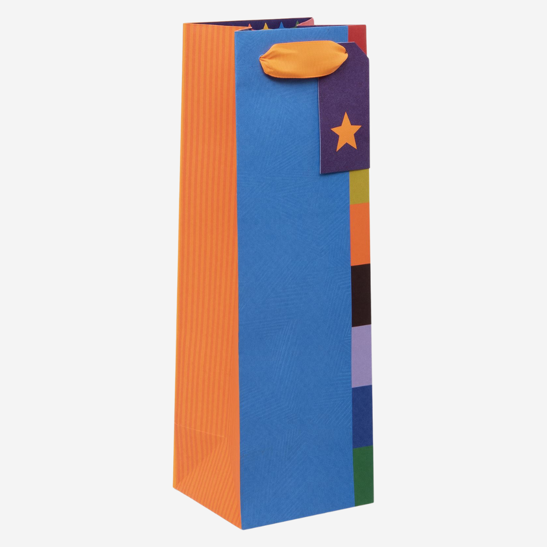 Colour Hub Blue Bottle Gift Bag