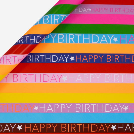 Birthday Colour Hub Wrapping Paper Roll by Paper Salad