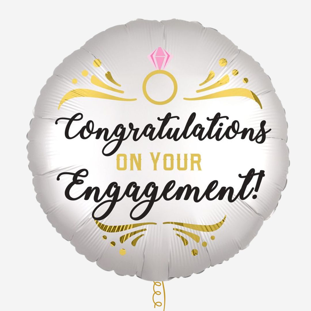 Congratulation Engagement Inflated Foil Balloon – The Balloon Works