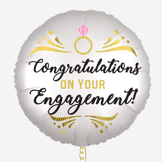 Congratulation Engagement Inflated Foil Balloon