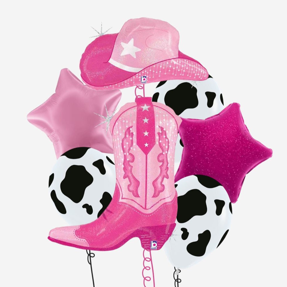 Cowgirl Inflated Balloon Bouquet