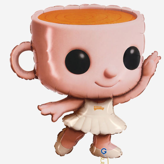 Brainrot Ballerina Cappuccina Inflated Foil Balloon