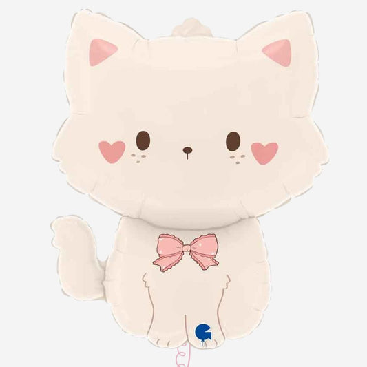 Coquette Cat Inflated Foil Balloon