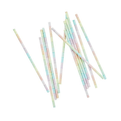 Eco Rainbow Paper Straws