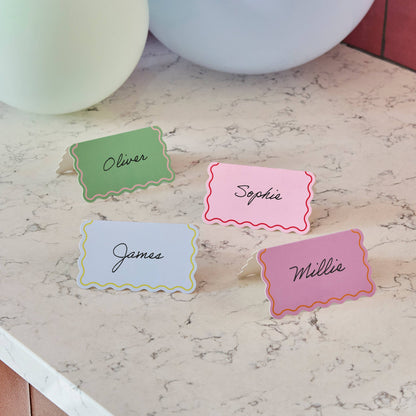Wavey Edge Place Cards - Pack of 8
