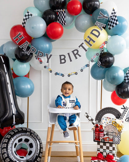 Miles per Hour Happy Birthday Banner