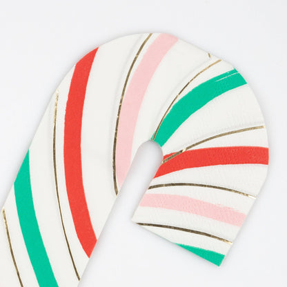 Stripy Candy Cane Napkins by Meri Meri