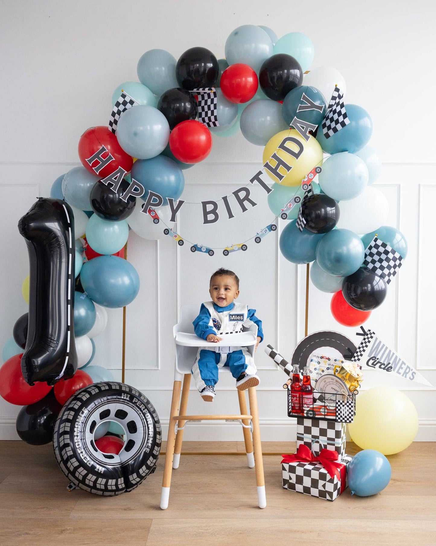Miles per Hour Happy Birthday Banner