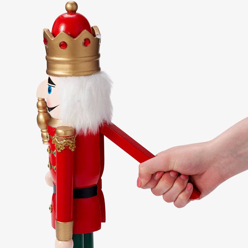 Large Traditional Christmas Wooden Nutcracker - 50cm