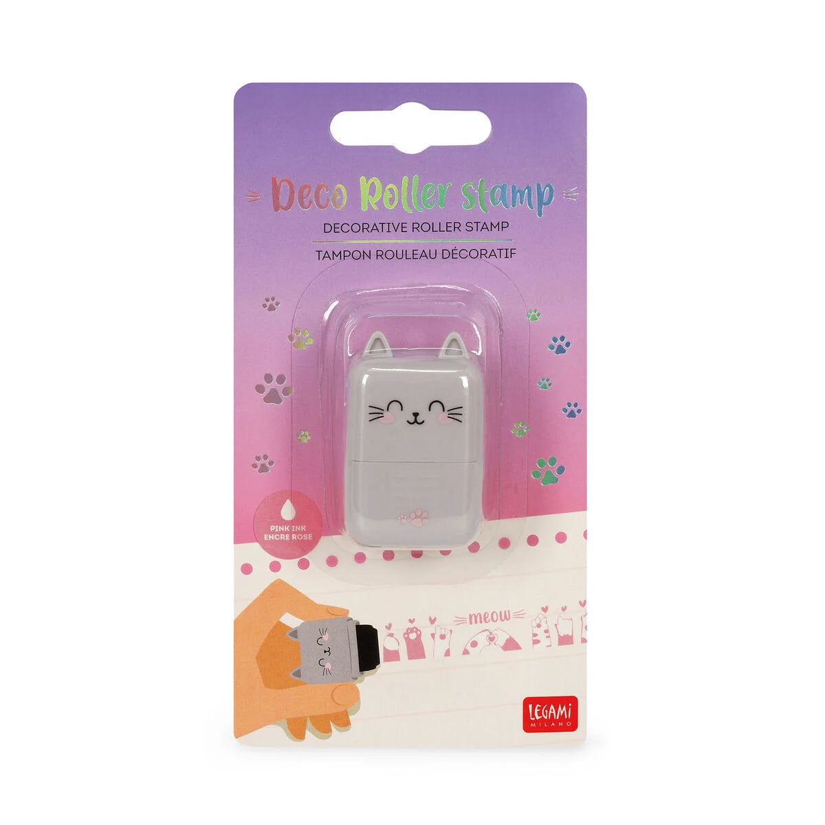 Legami Decorative Roller Stamp - Kitty