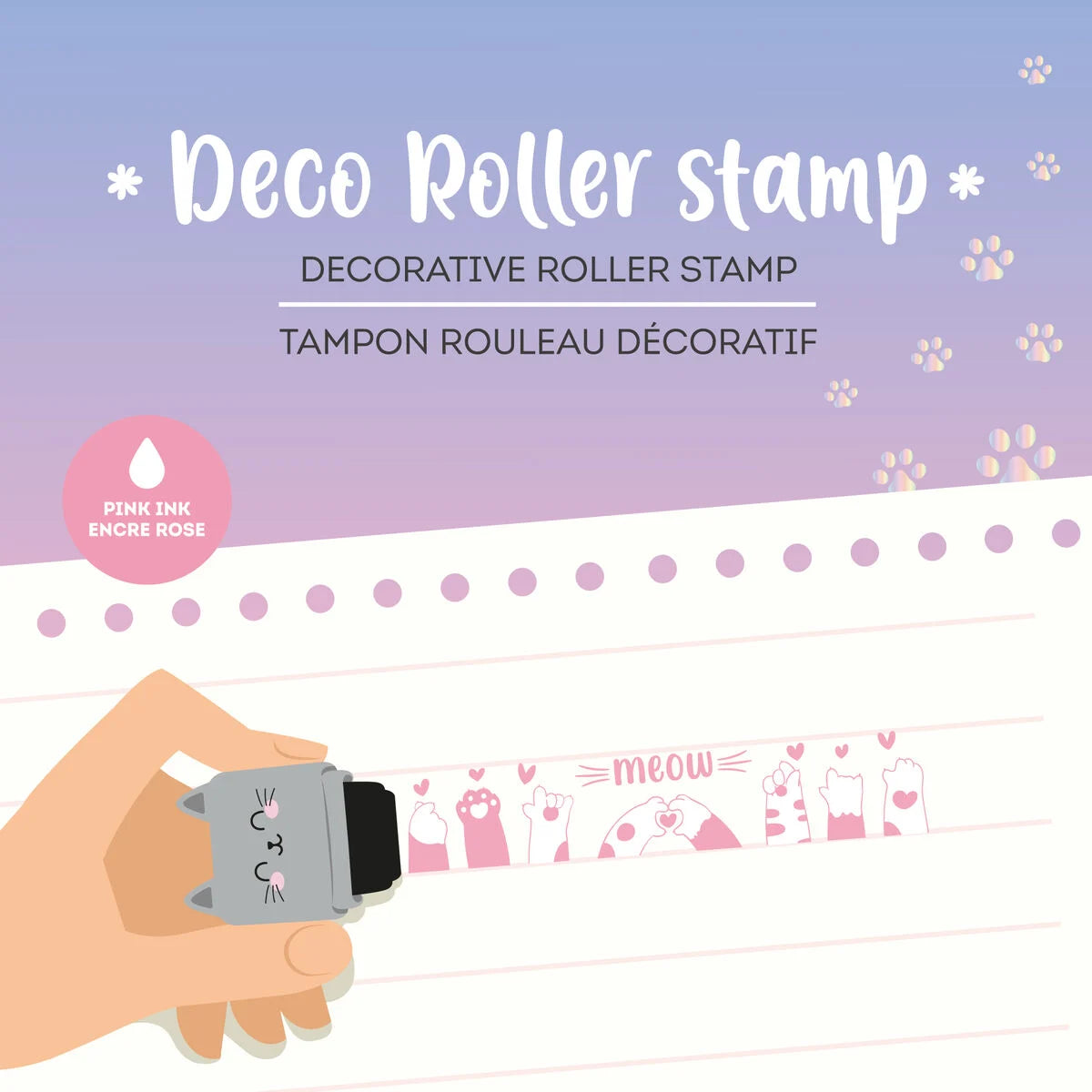 Legami Decorative Roller Stamp - Kitty