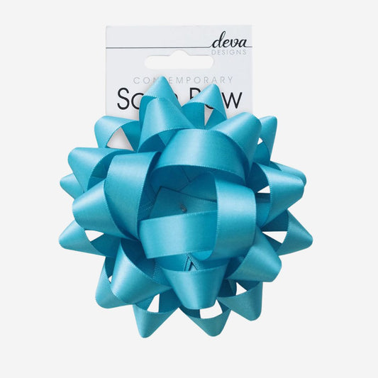 Ocean Blue Silk Bow