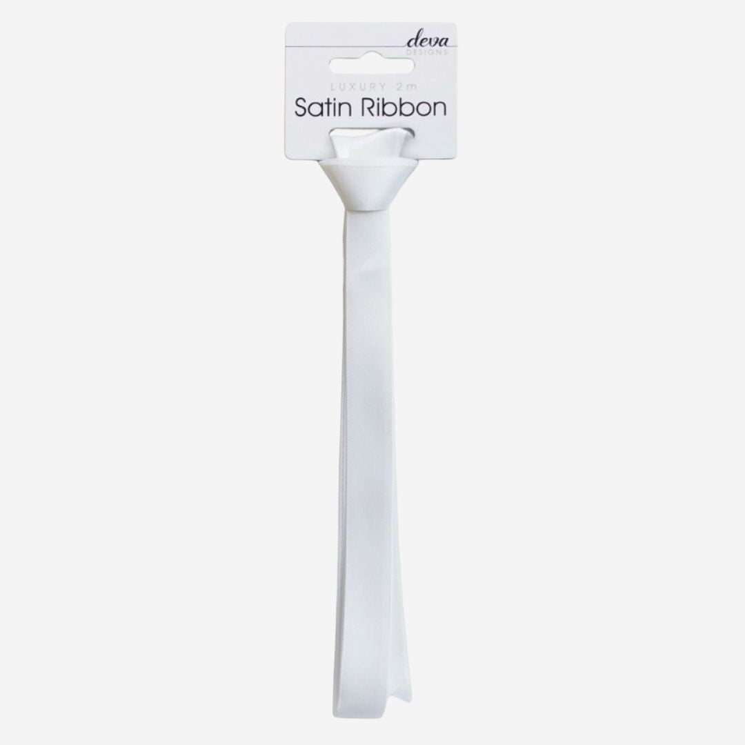 White Satin Ribbon