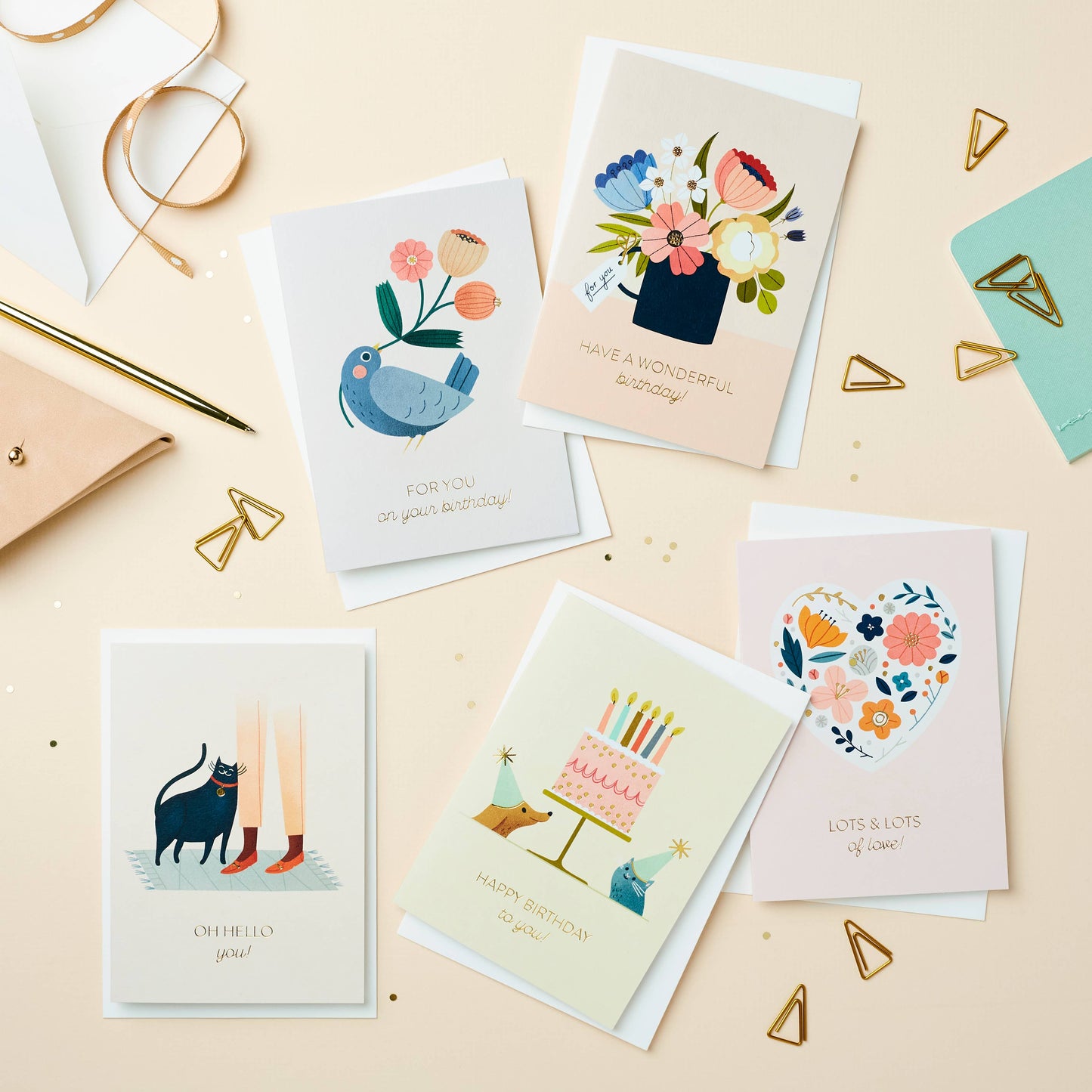 Birthday Bouquet Card | Floral Illustration | Scandi Style: Celo Bags